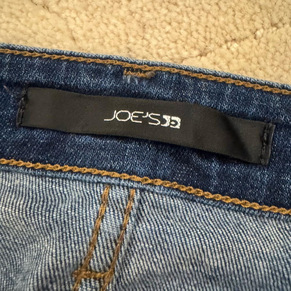 Joe’s Jeans Straight Leg Nellie Distressed Jeans Dark Medium Wash Women Size:31 - Picture 10 of 11